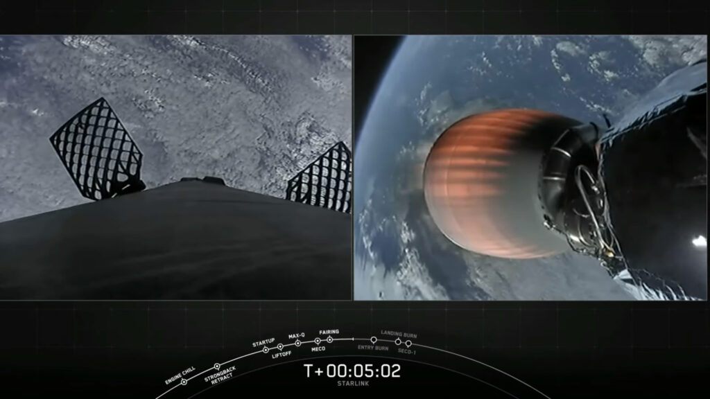 SpaceX vyniesol do vesmíru ďalšie satelity Starlink. Zdroj Youtbe SpaceX