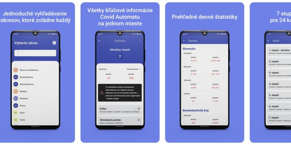 Pozrite si aktuálne nariadenia Covid Automatu v aplikácií!